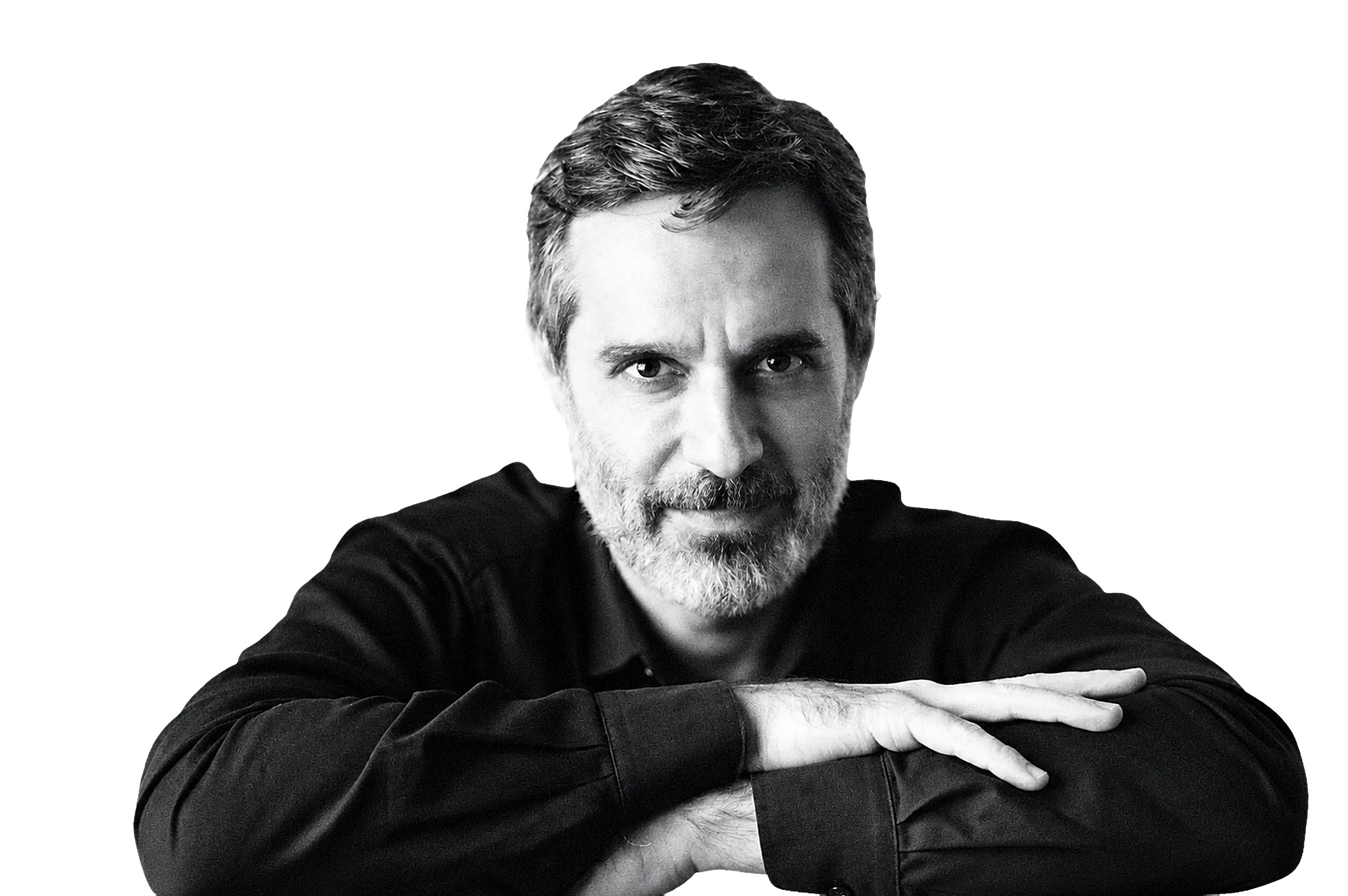 Retrato em preto e branco de Felipe Scagliusi